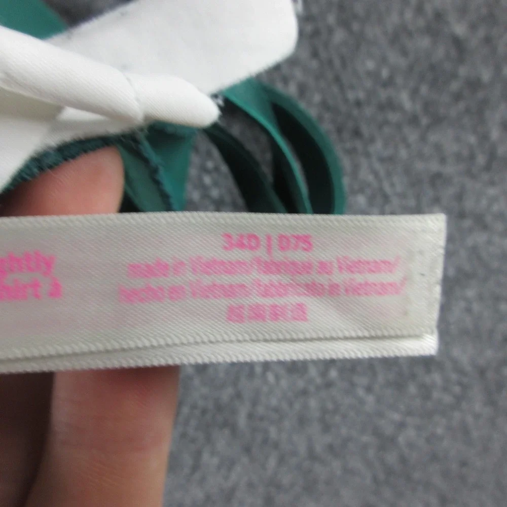 PINK Wear Everywhere Bra Womens 34D Green Lightly Lined Underwire T Shirt